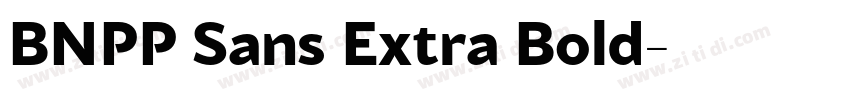 BNPP Sans Extra Bold字体转换
